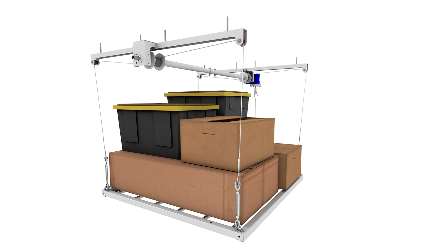 4'x4' Storage Elevator - 12' Drop