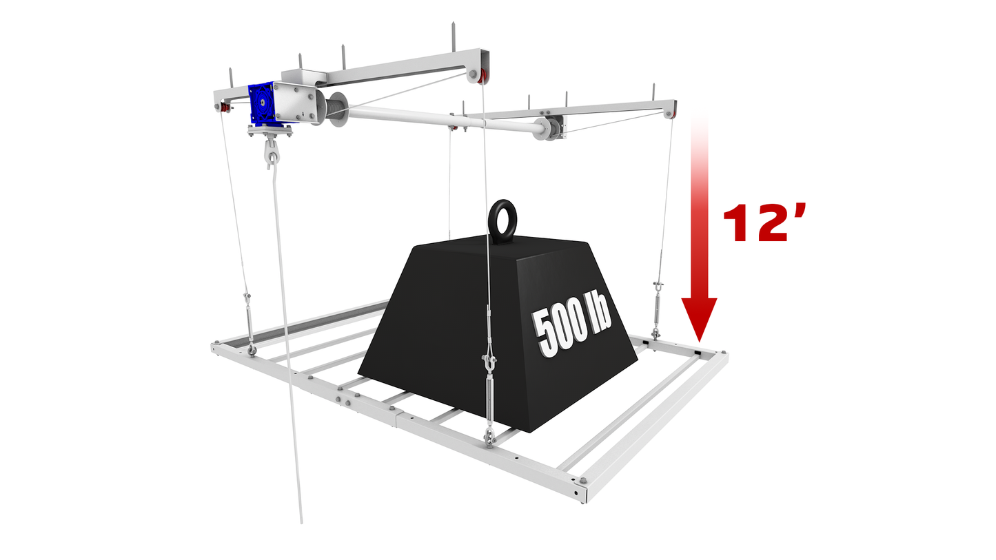 4'x6' Storage Elevator - 12' Drop