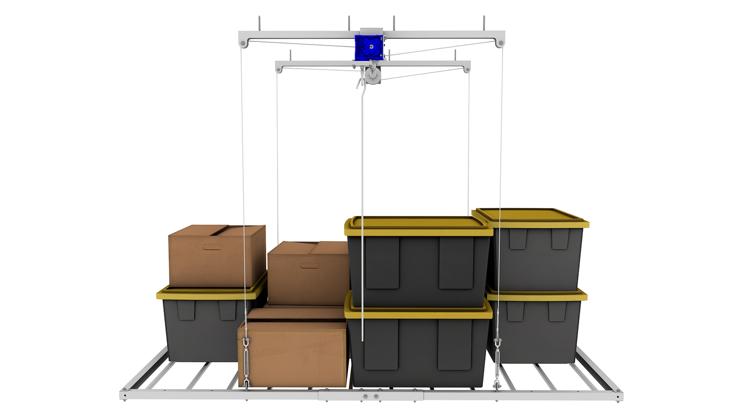 4'x8' Storage Elevator - 12' Drop