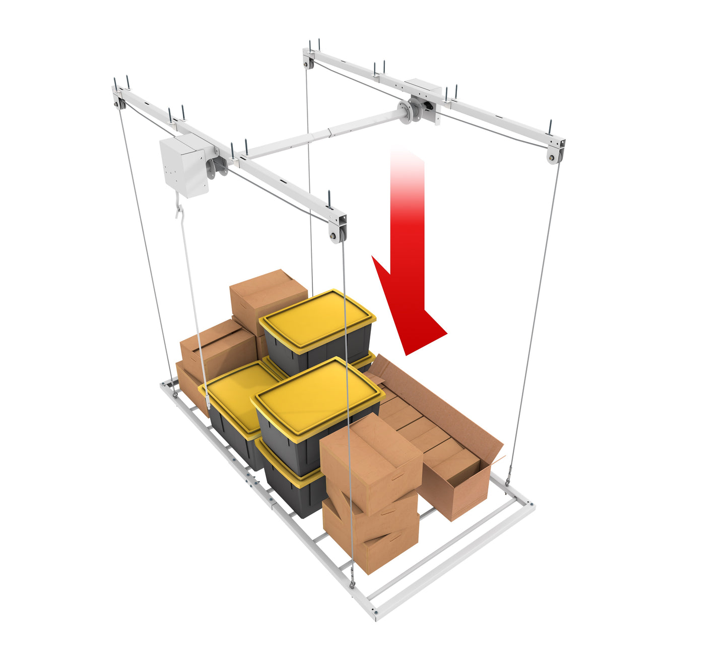 4'x 8' Storage Elevator PRO- 9' Drop