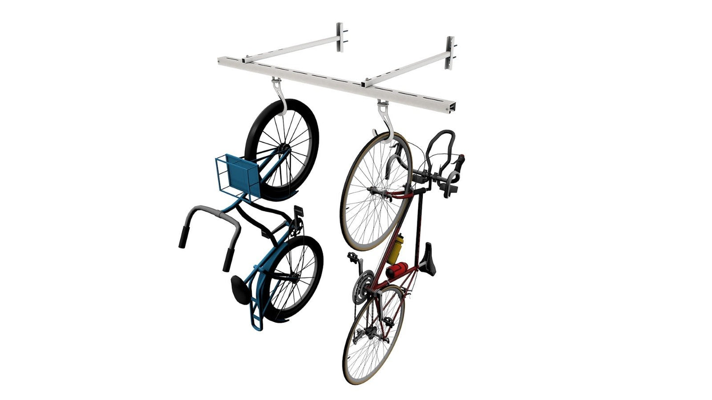 Bike Wall Mounts: Bike Slide not Included